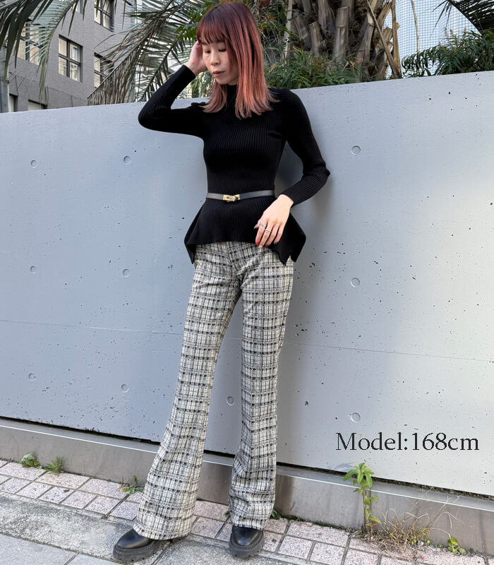 【SALE】【Desert Rose】ベルト付ハイネックペプラムニット▼☆BDKT-79