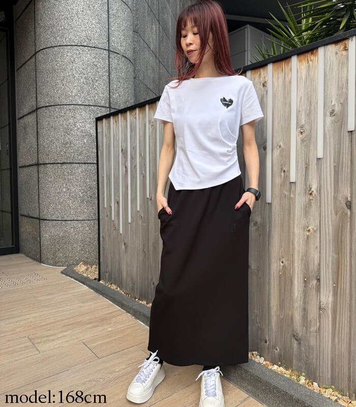 【DOUBLE STANDARD CLOTHING/ESSENTIAL】ウエストサイドタックTシャツ★2508-250-261