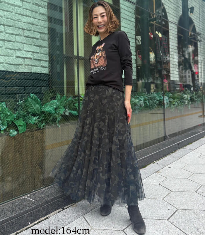 TRANOI】迷彩柄チュールスカート182R516 | WEAR,スカート | DESERT ROSE
