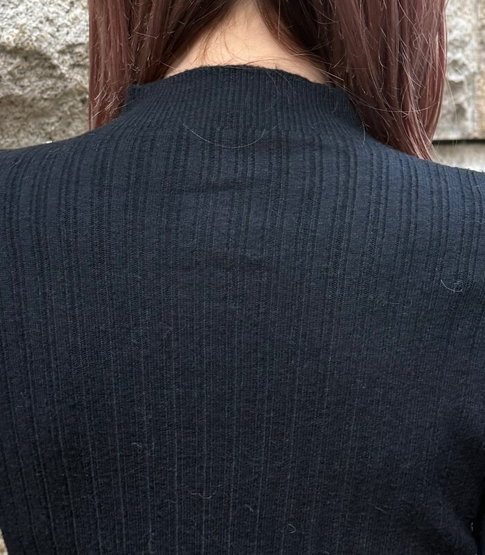 【SALE】【Desert Rose】アシメトリービジュートリムボトルネックニット▼☆BDKT-81