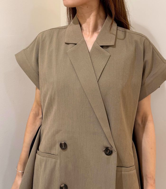 【GALENA】サイドバイカラージャケット★☆70052-3101