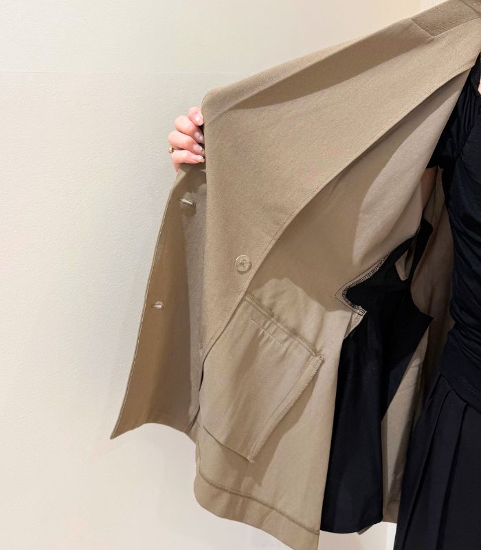 【GALENA】サイドバイカラージャケット★☆70052-3101