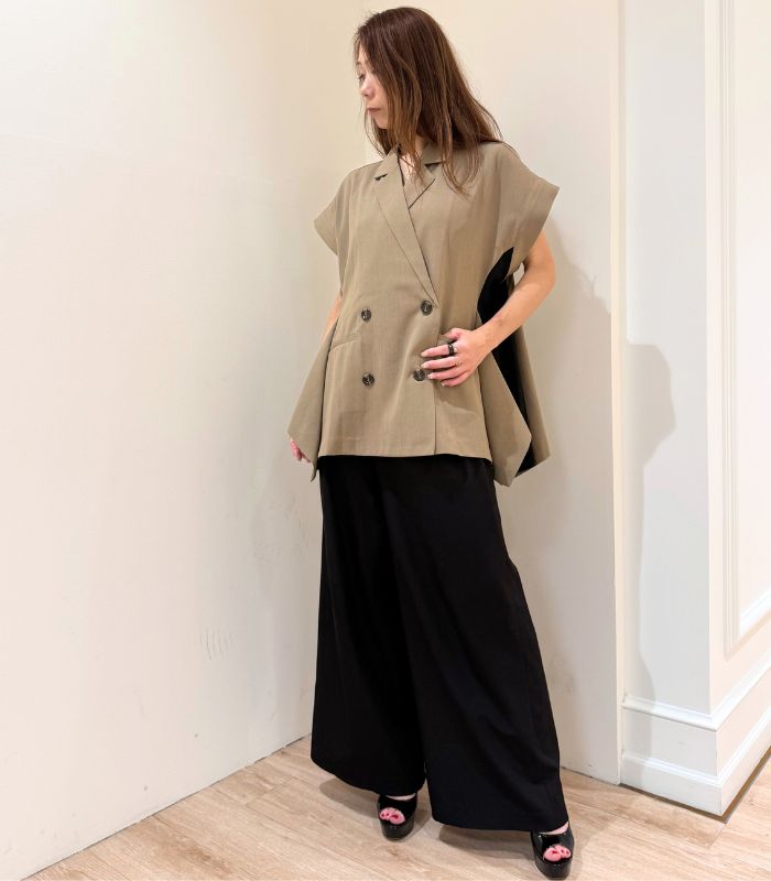 【GALENA】サイドバイカラージャケット★☆70052-3101