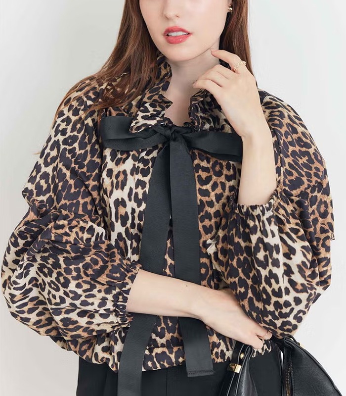 PICCIN】レオパードザビエルブラウス165200 | WEAR,トップス | DESERT ROSE