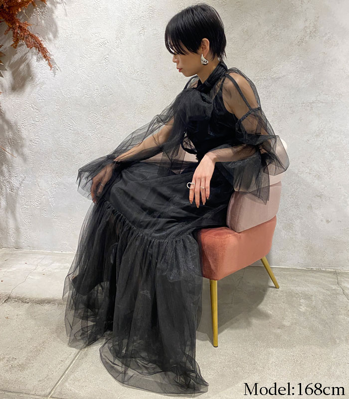 SALE】【Adonisis】シアーチュールマキシスカート□☆S24118 | WEAR