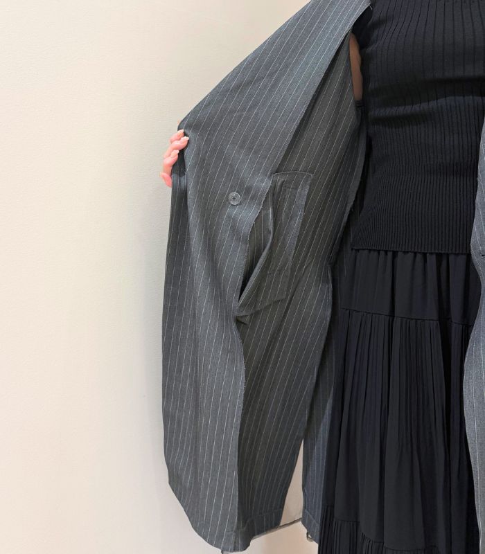 【GALENA】チュールレイヤードロングジレ★☆70052-3100