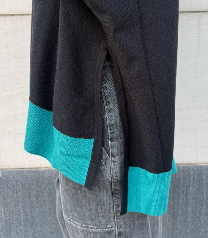 【TOLNERA】ブロック切替ドルマンタートルネックニット★T56066