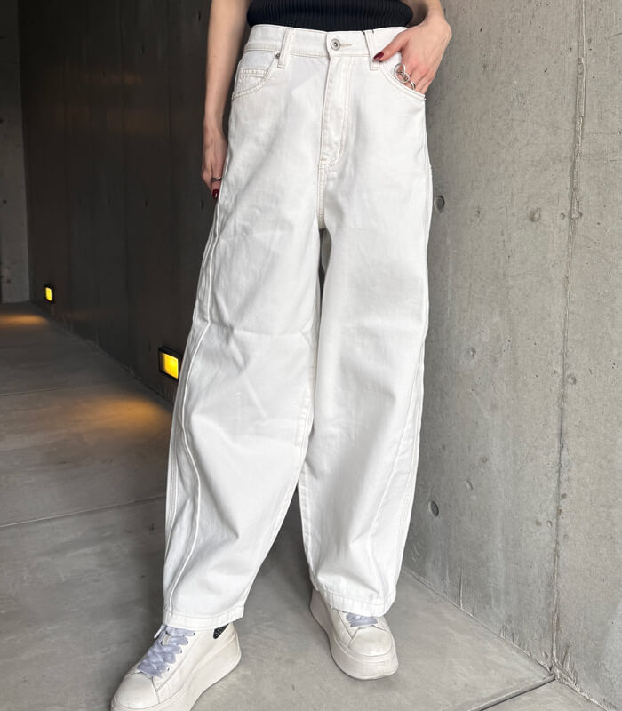 【SALE】【LUGIVA】フリンジデニムパンツ■☆IT102628