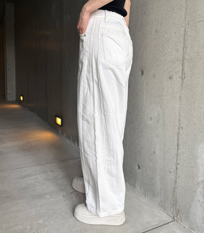 【SALE】【LUGIVA】フリンジデニムパンツ■☆IT102628