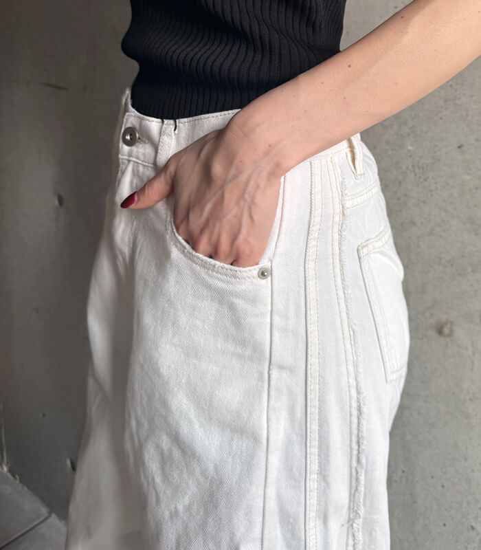【SALE】【LUGIVA】フリンジデニムパンツ■☆IT102628