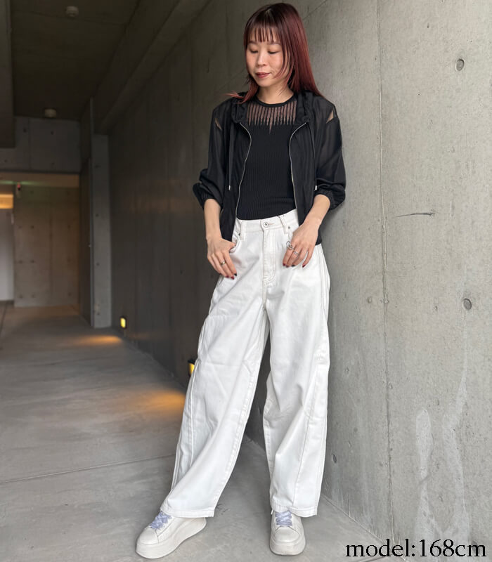 【SALE】【LUGIVA】フリンジデニムパンツ■☆IT102628