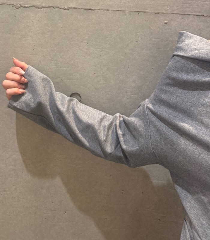 【SUNCOO PARIS】オーバーサイズオフショルダーフリースジャンパー★☆GU09149