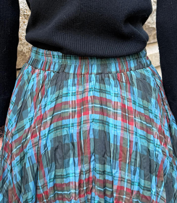 【SALE】【Desert Rose】チェック柄シュリンクスカート▼☆BDSK-27