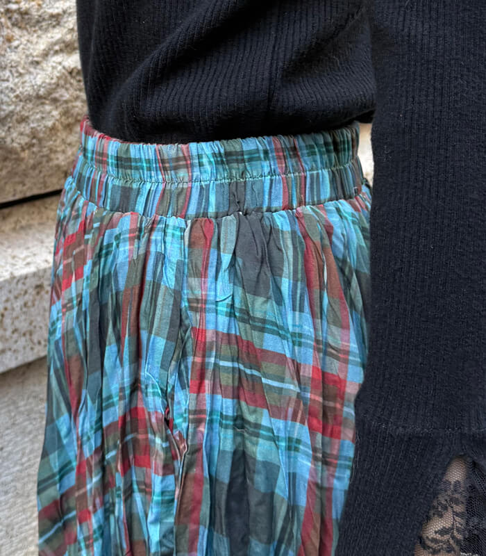 【SALE】【Desert Rose】チェック柄シュリンクスカート▼☆BDSK-27