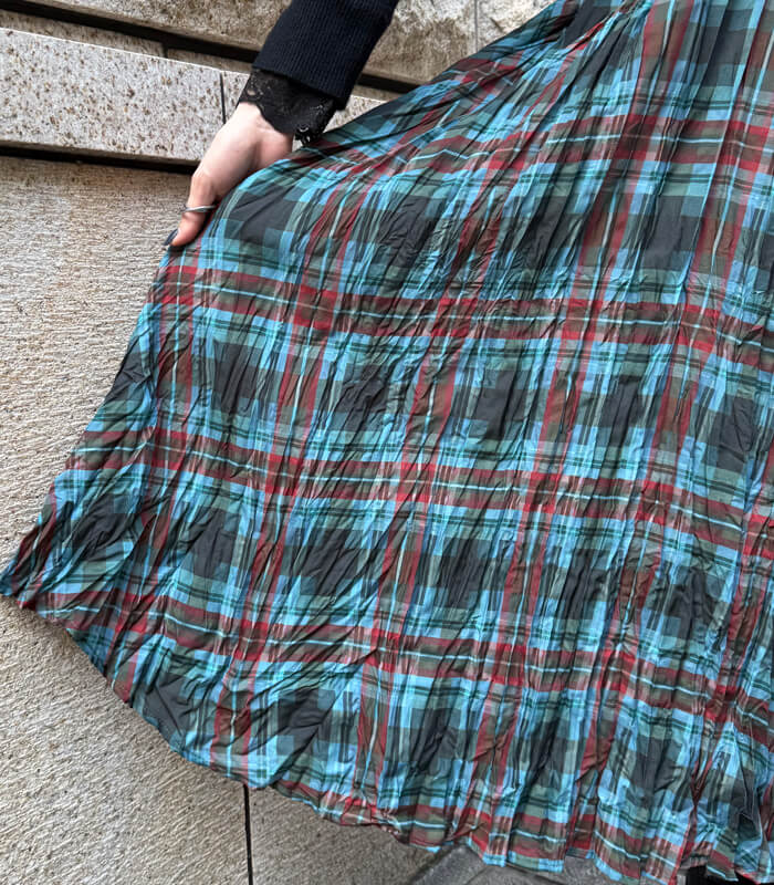 【SALE】【Desert Rose】チェック柄シュリンクスカート▼☆BDSK-27