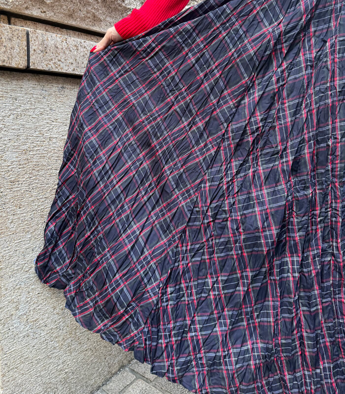 【SALE】【Desert Rose】チェック柄シュリンクスカート▼☆BDSK-27