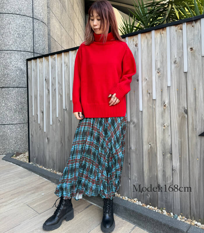 【SALE】【Desert Rose】チェック柄シュリンクスカート▼☆BDSK-27