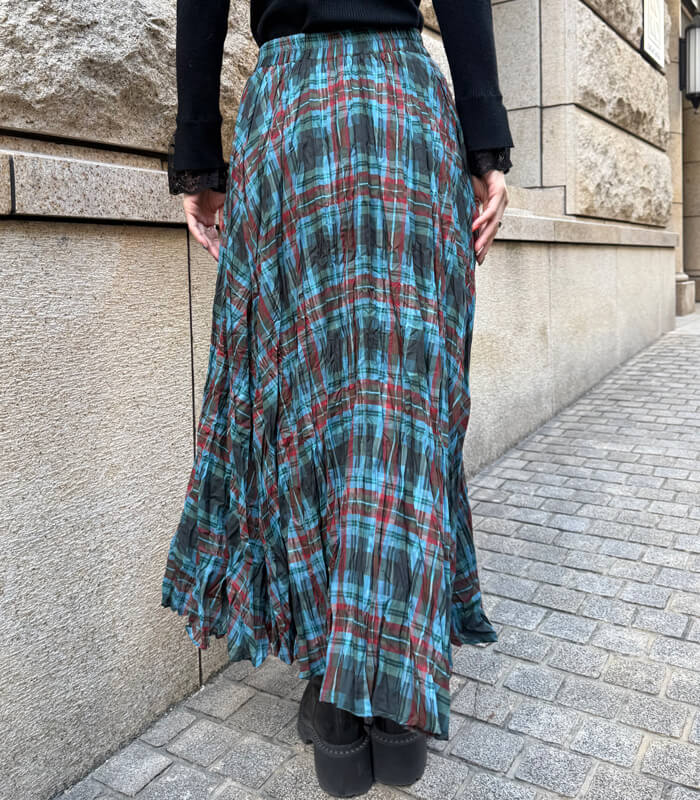 【SALE】【Desert Rose】チェック柄シュリンクスカート▼☆BDSK-27