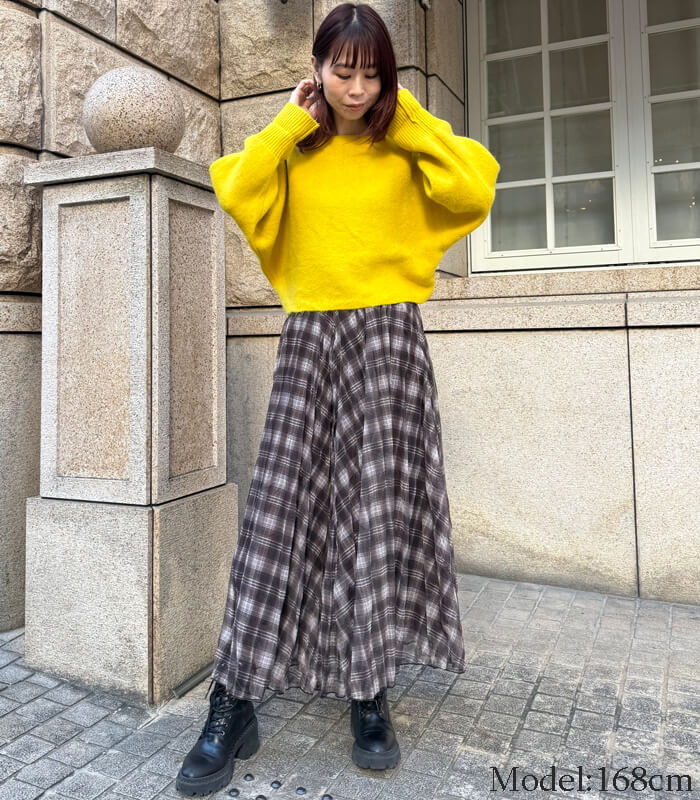 【SALE】【Desert Rose】チェック柄シュリンクスカート▼☆BDSK-28