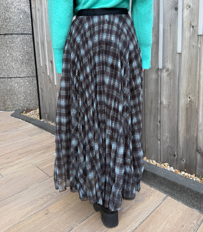 【SALE】【Desert Rose】チェック柄シュリンクスカート▼☆BDSK-28