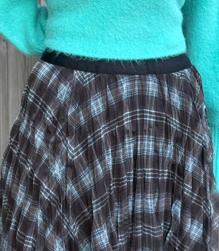 【SALE】【Desert Rose】チェック柄シュリンクスカート▼☆BDSK-28