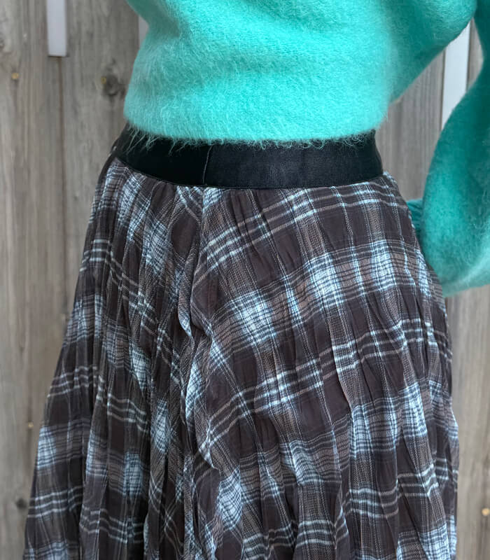 【SALE】【Desert Rose】チェック柄シュリンクスカート▼☆BDSK-28