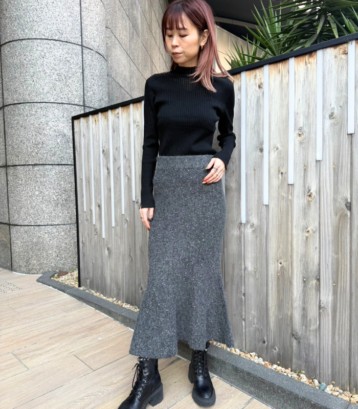 SALE】【Desert Rose】ラメスパンコールマーメイドニットスカート