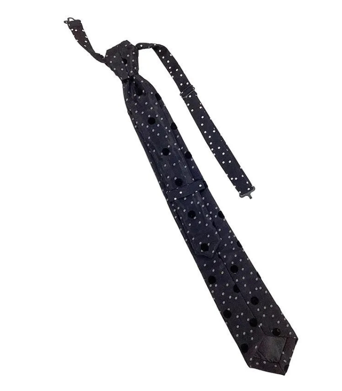 【Adonisis】DOTオーガンジーネクタイブラウス★250323