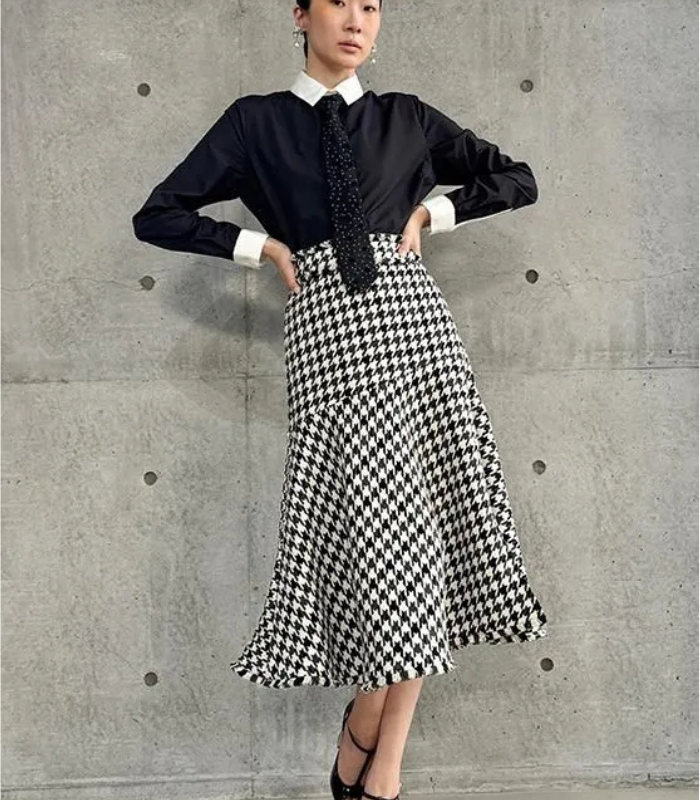 【Adonisis】DOTオーガンジーネクタイブラウス★250323