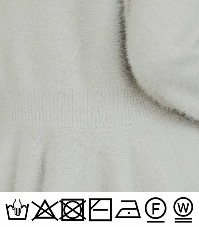 【PICCIN PERLA】ハートボタンペプラムシャギーカーディガン★☆907350