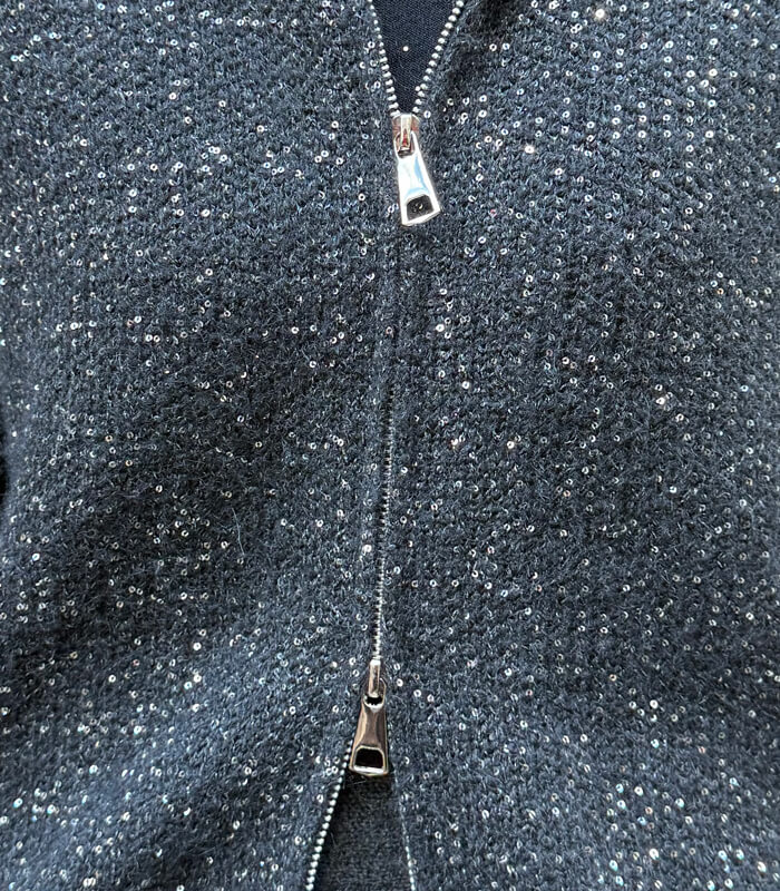 【SALE】【DESERT ROSE】ラメスパンコールニットフーディー▼☆BDJK-22