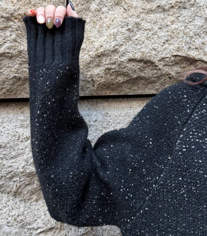 【SALE】【DESERT ROSE】ラメスパンコールニットフーディー▼☆BDJK-22