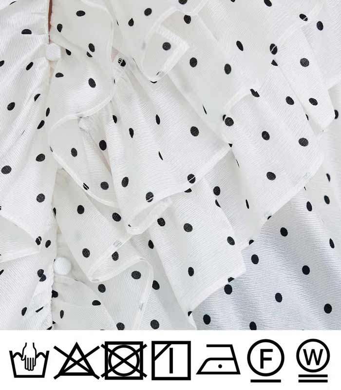 【PICCIN PERLA】フリルドットブラウス★☆908470