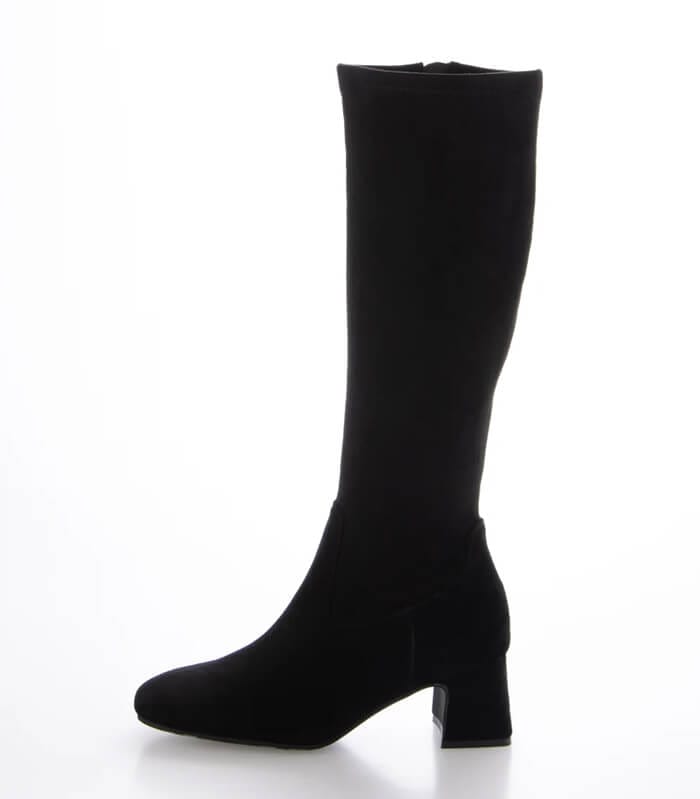 【PARADIS COULEUR】スクエアトウ撥水ストレッチロングブーツ★☆353211