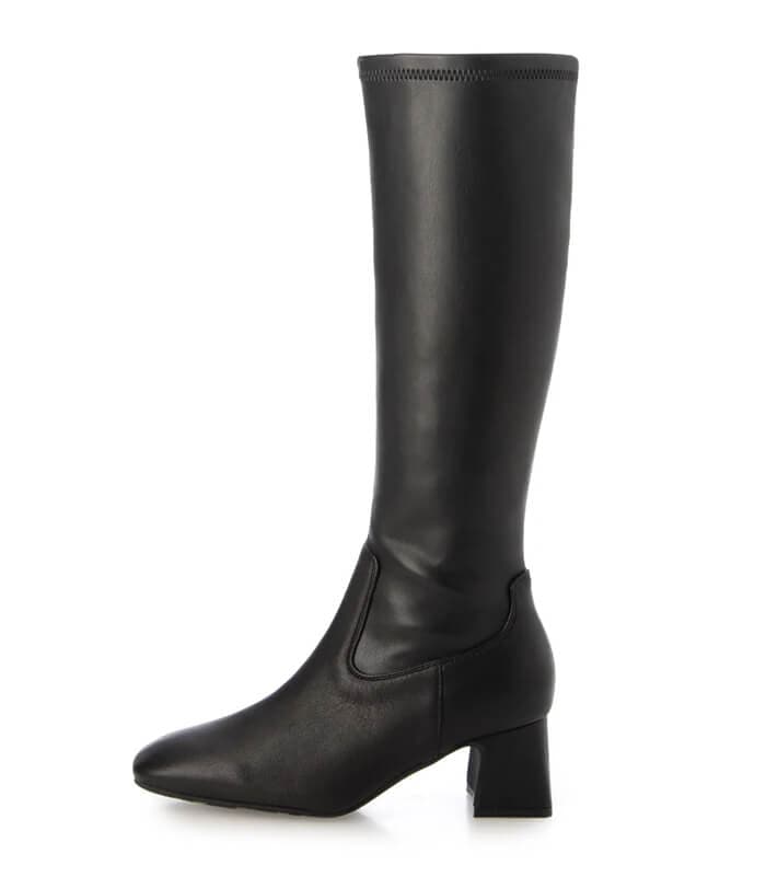 【PARADIS COULEUR】スクエアトウ撥水ストレッチロングブーツ★☆353211