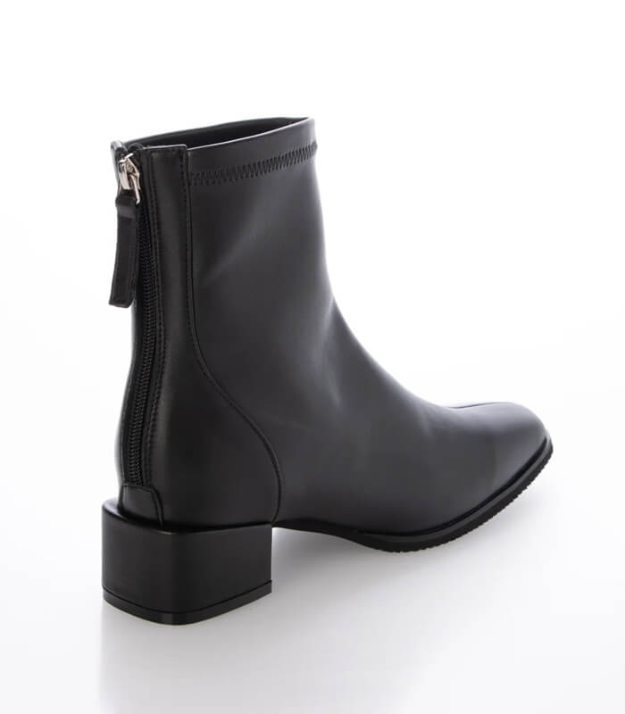 【PARADIS COULEUR】スクエアトウバックジップストレッチブーツ★☆353031