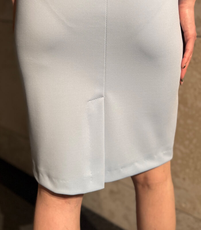 【RINASCIMENTO】アシメネックサイドタックタイトワンピース★ITRIN127684