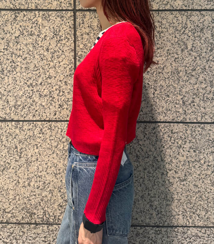 【SALE】【DESERT ROSE】Vネックニットカーディガン▼☆DSKT-1