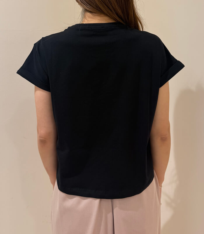 【GAUDI】ロゴ入りラインストーンTシャツ★☆IT611BD64046