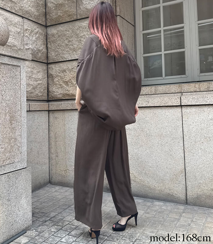 LUGIVA】肩ギャザーフリンジノースリーブブラウス▽IT102606 | WEAR