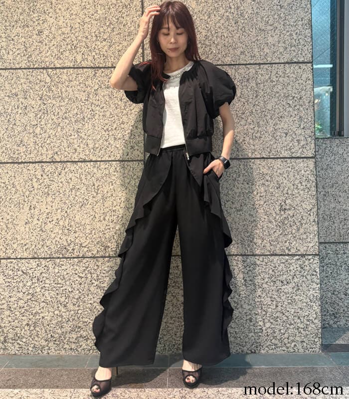 【SALE】【DESERT ROSE】バルーンショートジップアップブルゾン▼☆DSJK-3