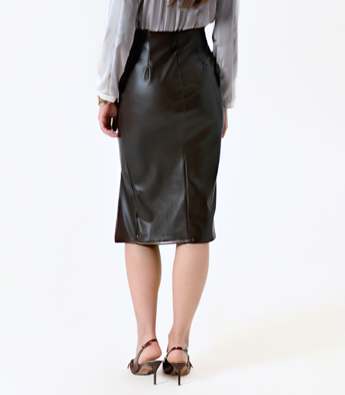 【SALE】【Rinascimento】フェイクレザーペンシルスカート★ITRIN125079