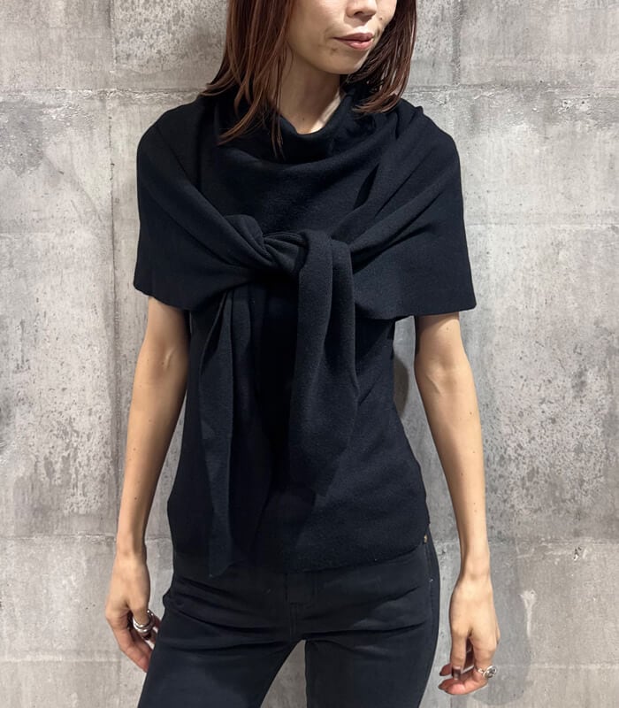 【DESERT ROSE】トライアングルストール付きハイネックニット★☆DSKT-8