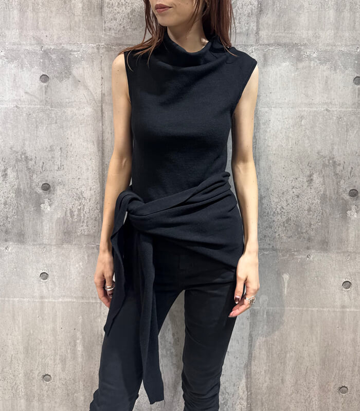 【DESERT ROSE】トライアングルストール付きハイネックニット★☆DSKT-8
