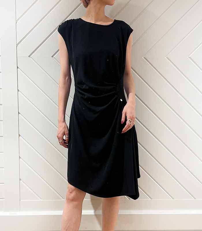 【SALE】【Rinascimento】ビジューサイドギャザーワンピース●RIN120279