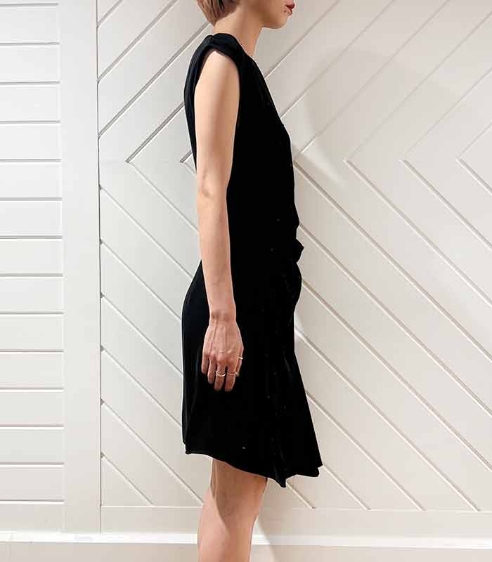 【SALE】【Rinascimento】ビジューサイドギャザーワンピース●RIN120279