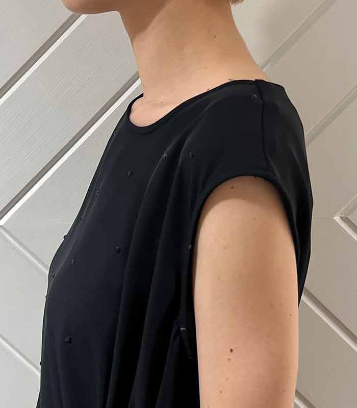 【SALE】【Rinascimento】ビジューサイドギャザーワンピース●RIN120279