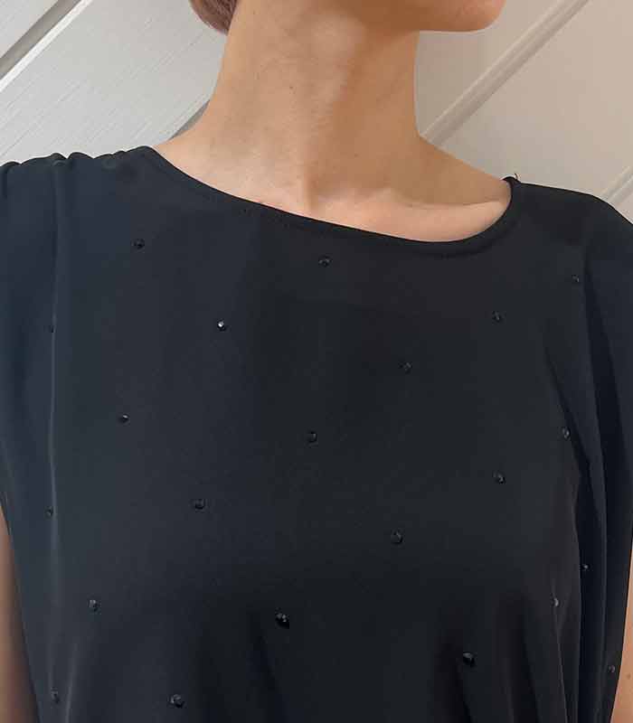 【SALE】【Rinascimento】ビジューサイドギャザーワンピース●RIN120279