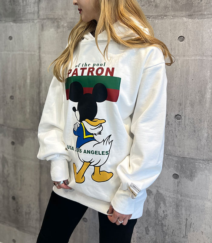 ♡新品 タグ付き MICALLE MICALLE パロディパーカー サイズM ♡新品 タグ付き MICALLE MICALLE パロディパーカー サイズM