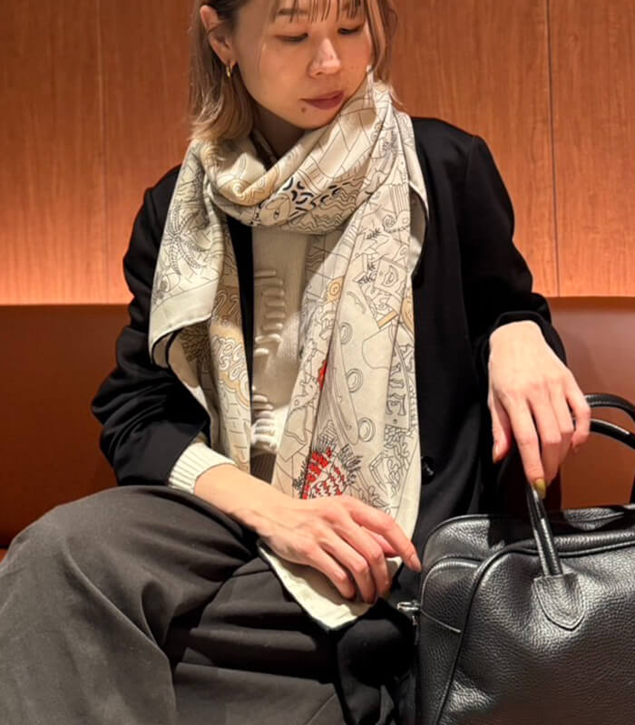 【DESERT ROSE】マルチプリントストール125★KORST-10